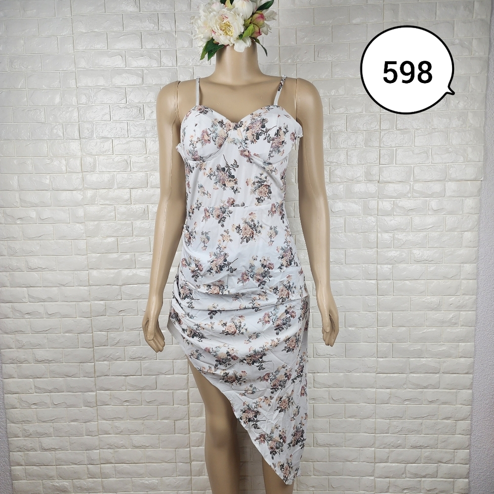 SHEIN Large White Floral Dress – Casual Summer Dress